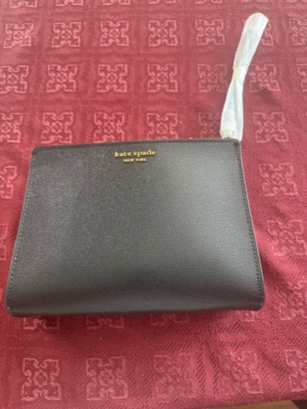 Kate Spade Leather Morgan Black Wristlet Brand New With Tags.
